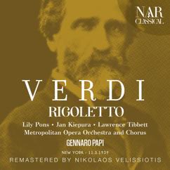 Metropolitan Opera Orchestra, Gennaro Papi, Lawrence Tibbett, Virgilio Lazzari: Rigoletto, IGV 25, Act III: "Della vendetta alfin giunge l'istante!" (Rigoletto, Sparafucile)