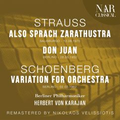 Herbert von Karajan, Berliner Philharmoniker: STRAUSS: ALSO SPRACH ZARATHUSTRA, DON JUAN; SCHOENBERG: VARIATION FOR ORCHESTRA "VARIATIONEN FÜR ORCHESTER"
