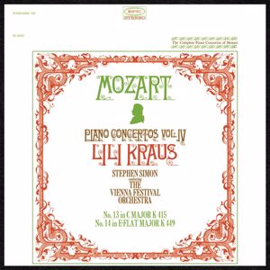 Lili Kraus: Mozart: Piano Concertos Nos. 13 & 14