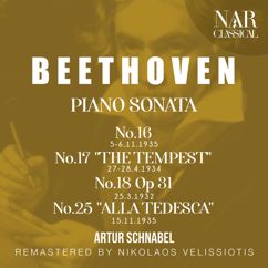Artur Schnabel: Piano Sonata No.16 in G Major, Op.31 No.1, ILB 177: I. Allegro vivace