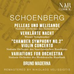 Bruno Maderna: SCHOENBERG: PELLEAS UND MELISANDE " Symphonische Dichtung für Orchester"; VERKLÄRTE NACHT; "Chamber Symphony No. 2"; VIOLIN CONCERTO; VARIATIONS FOR ORCHESTRA