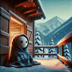 Echo Moonlit: Snowy Cabin